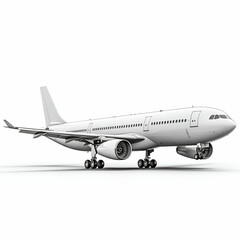 Obraz premium Grayscale airplane illustration for aviation industry