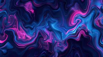 Obraz premium Vibrant Abstract Swirls of Pink and Blue in a Fluid Motion - Ideal for Artistic Backgrounds