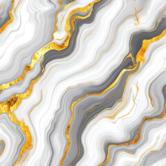 Molten marble texture white gold gray flowing patterns seamless high resolution