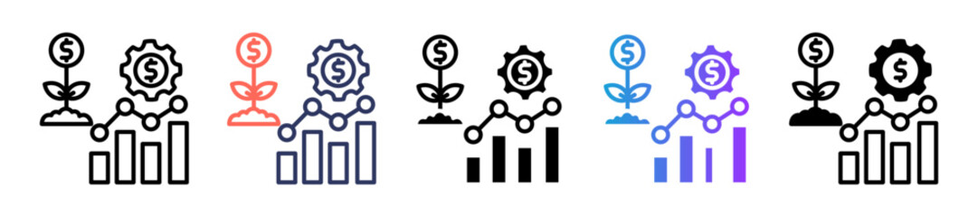 Profit Maximization multiple icon