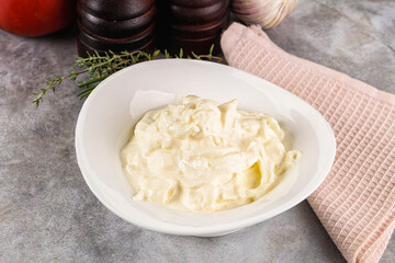 Italian soft young cheese stracciatella