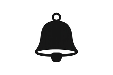 A simple, black bell icon with a round top and clapper.