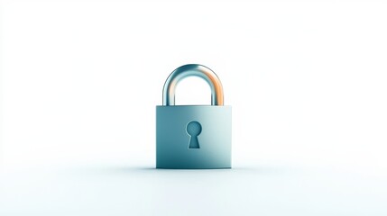 Fototapeta premium Unlocking potential detailed closeup of padlock with key inserted representing security and access