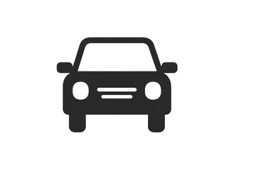 Obraz premium A simple front view illustration of a compact car.