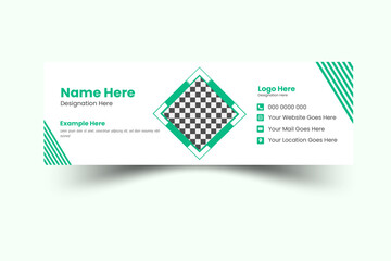 clean professional modernn stylish email signature design
