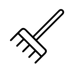 rake icon vector illustration