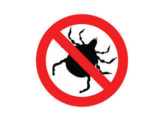 set of an Parasite Disease No Tick Illustration