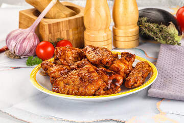 Buffalo chicken wings barbecue sauce