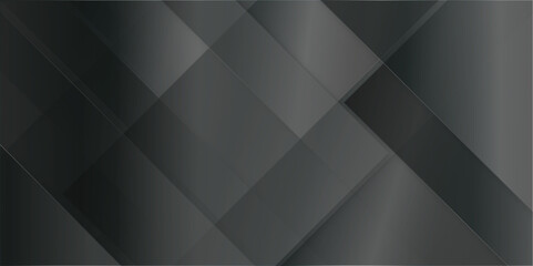 Obraz premium Black color abstract background with ultramodern various geometric lines, minimalist background in black tones with luxury geometric stripes, dark black Geometric banner design for design.