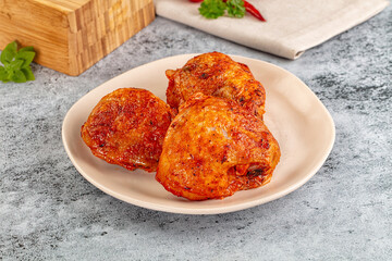 Baked marinated crispy chicken tighs