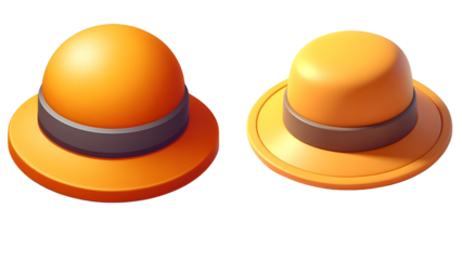 3D Cartoon Summer Hat Icon, Transparent Png File. Perfect for travel, vacation, summer themes, app UI, and graphic design projects