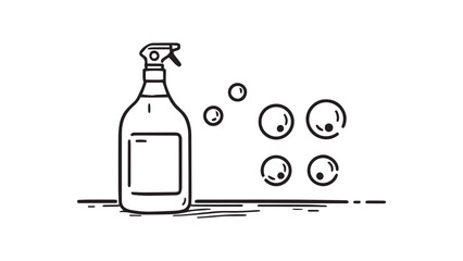 Floor cleaner line art