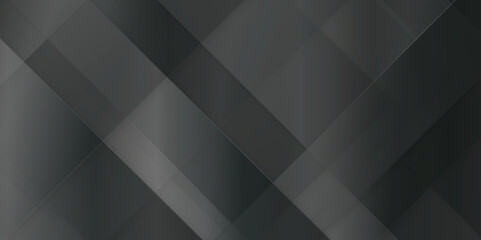 Obraz premium Black color abstract background with ultramodern various geometric lines, minimalist background in black tones with luxury geometric stripes, dark black Geometric banner design for design.
