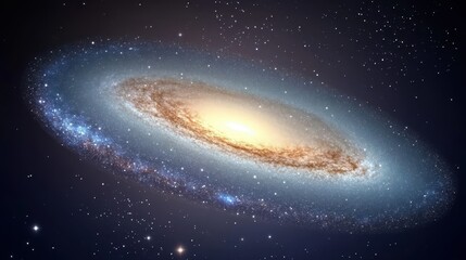 A majestic spiral galaxy amidst the cosmos.