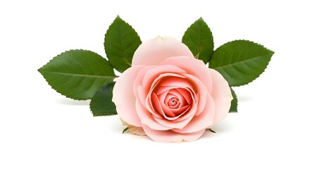 flor rosa rosa sobre fondo blanco