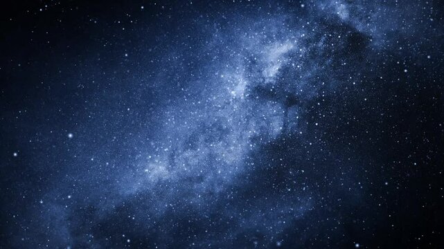 Galaxy space background camera flying through the galaxy and nebula.