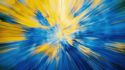 Effet de mouvement de lumi&Atilde;&uml;re bleue et jaune