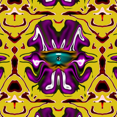 Eye of the Mystic - Psychedelic Abstract Pattern