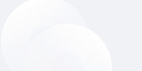 Vector white glowing geometric lines on gray background. Modern shiny blue circle abstract modern simple design