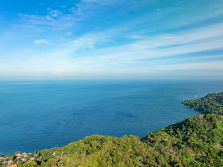 Aerial view beautiful sea surface nature background,Amazing waves texture ocean sea background