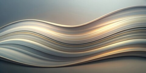 Obraz premium Abstract 3D Background of Intertwined Curved Lines with a Subtle Glow