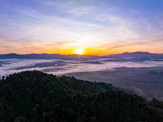 Amazing light sunset or sunrise sky landscape view,Beautiful nature colorful sky background