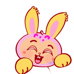 easter bunny with easter egg