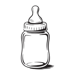 Monochrome infant feeding symbol