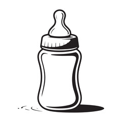 Monochrome infant feeding symbol