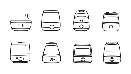 Humidifier set line art