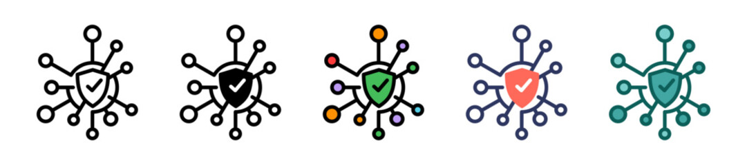 Virus Shield multiple icon