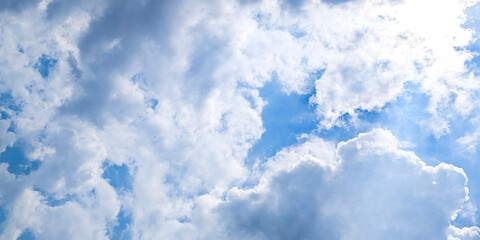 blue sky with clouds