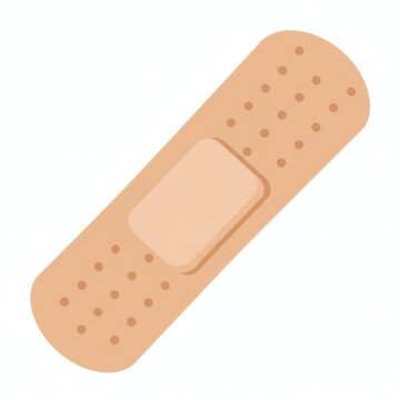 tan bandage isolated on white clip art preview