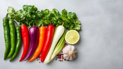 Vibrant Thai Cuisine with Fresh Ingredients and Traditional Spices