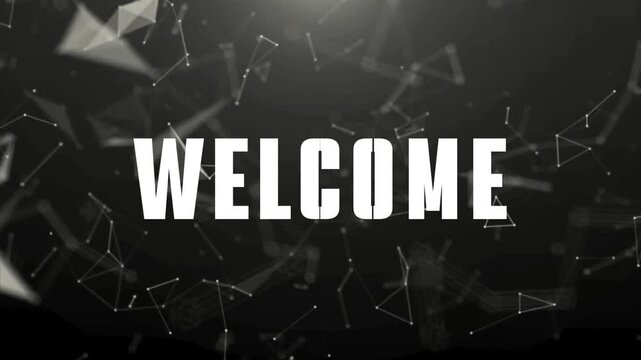 Welcome text animation, 4K modern opener, sleek motion graphics, corporate intro, event title sequence, dynamic AE template