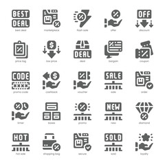 Best Deal Icon pack for your website, mobile, presentation, and logo design. Best Deal Icon solid design. Vector graphics illustration and editable stroke.