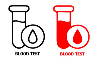 Blood Test icon. Simple illustration from medical equipment collection