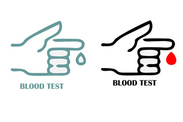 Blood Test icon. Simple illustration from medical equipment collection