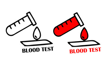 Blood Test icon. Simple illustration from medical equipment collection
