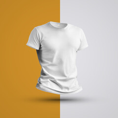 Unisex White T-Shirt Mockup for Custom Design