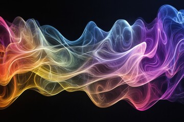 Fototapeta premium Smoke, light, fire, blue, color, backgrounds, flowing, 