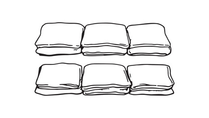 Microfiber cloths line art