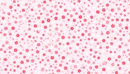 Abstract beautiful seamless red and white spring flowers background wallpaper, graphic resource	

