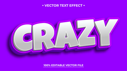 Obraz premium Crazy editable text effect design vectors Modern editable text effect vector design Editable text style effects
