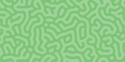 Fototapeta premium Reaction diffusion organic pattern. Black and white line doodle seamless pattern. Creative minimalist style art background. organic vector backdrop. Turing texture, Coral maze, Vector illustration. 3d