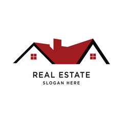 Real Estate Logo Graphic Design Vector