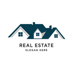 Real Estate Logo Graphic Design Vector