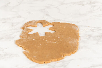 Step by step preparation of Amber Gingerbread Cookies from dough to delicious holiday treats