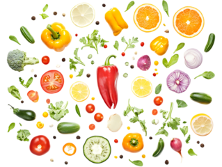 Spicy Aji Pepper Vegetables Display