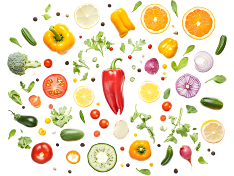 Spicy Aji Pepper Vegetables Display